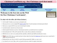 Tablet Screenshot of christmascarolmusic.org